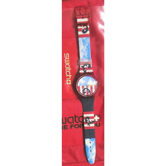 Swatch watch THE BOSS GR109 1991 Standard Gents New old stock - Picture 9 of 9